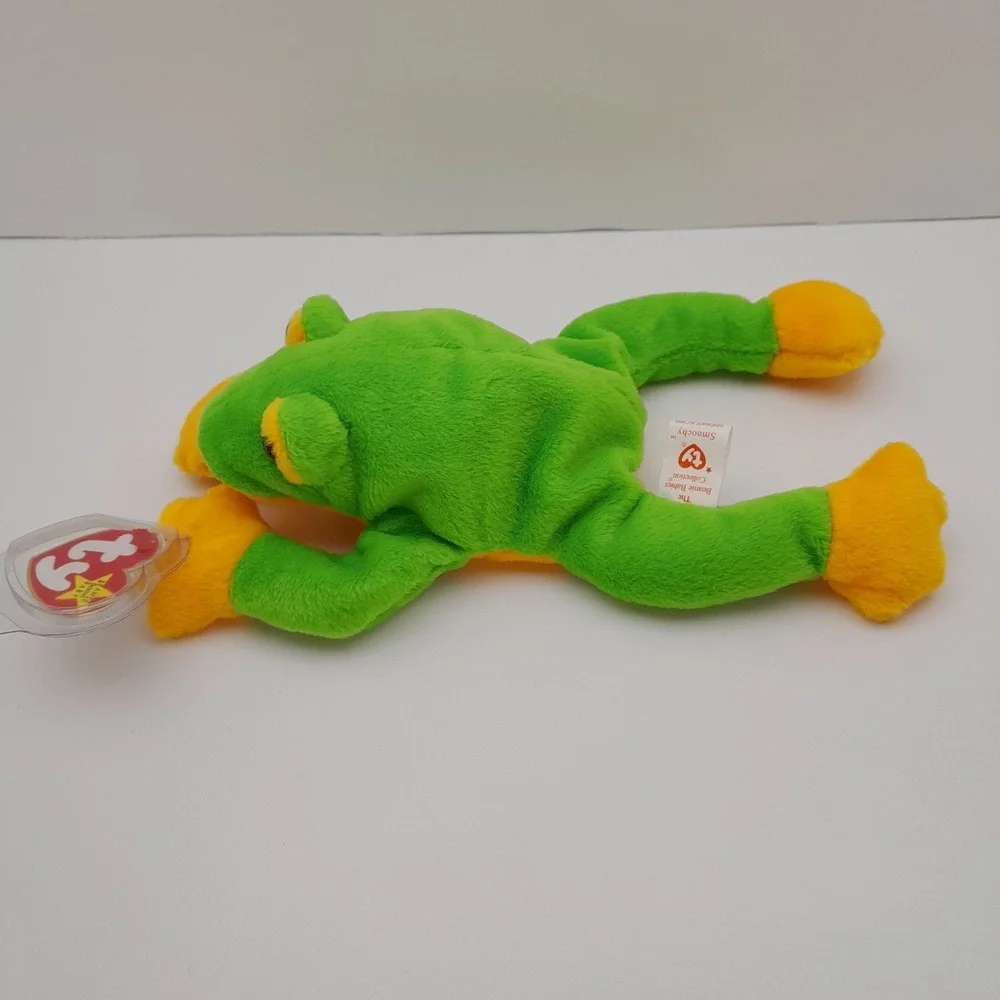 Ty Beanie Baby - SMOOCHY the Frog (8 Inch) NEW MWMTs Plush Stuffed Animal Toy